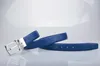 Nytt läderbälte Fashion Big Buckle Belt med Box Designer Belts For Men and Women Cowhide Belt Good Quality Fashion Midjebälten 0221T