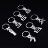 Wholesale Zinc Alloy Metal keyring keychain key chain Car Styling for auto letter 1 3 5 7 X Holder