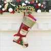 크리스마스 스타킹 큰 크기 18 "Xmas 스타킹 산타 클로스 눈사람 순록 크리스마스 문자 3D 플러시 가짜 모피 커프스 크리스마스 트리 장식