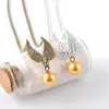 10 geometrische ronde gouden snitch tijd liefde hanger ketting veer engel vleugels kettingen vintage mannen film lucky vrouw moeder heren familie geschenken sieraden