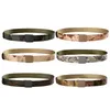 Partihandel-New Fashion Designer Bälte Nylon Mäns Canvas Belt Arméträning Järnfri Acu Digital Camouflage Canvas Belt