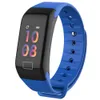 F1S Smart Armband Blutsauerstoffmonitor Smart Watch Herzfrequenzmesser Passometer Fitness Tracker Schlaf Armbanduhr für Android iPhone iOS