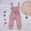 kids clothes girls boys Backless Striped romper newborn infant ruffle suspender Jumpsuits Summer Overalls baby Climbing clothing6996349