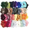 40pc Girls Saç Yüzük Kadınlar Elastik Saç Scrunchies Halat Katı Scrunchies Band Kadın Velvet Ponytail Tutucu Aksesuarları 202907422