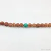 ST0246 Turquoise 108 Mala Beads Necklaces Third Eye Chakra Necklace Bohemian Tassel Necklace Knotted Stone Jewelry192z