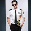 Zomer Chinese Cruise Cruise Schip Captain Shirt Seaman Kleding Shirt + Pants + Accessoires Cosplay Performance Uniform Men Past