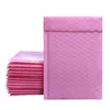 25 uds., sobre acolchado de burbujas de polietileno rosa claro, bolsa de correo con cierre automático, sobre de burbujas, sobres de envío Postal