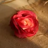 10 pcs/lot artificielle rose tête de fleur fabricant décoration mariage décoratif route plomb fleur mur plante fausse soie rose couronne tête