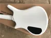 고정 다리, 흰색 픽업, 크롬 튜너 4 문자열 화이트 바디 접착제로 붙인 목 전기베이스 기타는 사용자 정의 할 수 있습니다