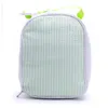 Burple Seersucker Material Lunch Bag 25pcs Lot USA Warehouse Wholesale Cooler Bag مع مقبض خزفي DOMIL106344