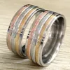 36pcs Unique Frosted GOLD SILVER ROSE-GOLD band Stainless Steel Ring Comfort Fit Sand Surface Men Women 8MM Wedding Ring Wholesale Jewerly
