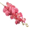 PU Single Stam Orchid (9 Heads / Piece) Kunstbloemen Phalaenopsis Real Touch Butterfly Orchids voor bruiloft centerpieces