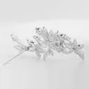 Bloem bruiloft broche voor bruiloft Brida Clear Cubic Zirkoon Hoge kwaliteit broche pins boeket sieraden voor vrouwen Luoteemi