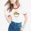 2018新しいTシャツの女性かわいいグーデタマ怠惰な卵ヨークTシャツ面白い女性Tシャツ素敵な女性のシャツカワイイの服プラスサイズトップY19072701