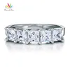 La star de Peacock Princess Cut Five Stone 125 CT Solid 925 STERLING SIRGE BUDAL MARIAD BAND BILLAND CFR8072 Y190522018904840