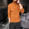 Dicke Warme Rollkragenpullover Männer Herbst Winter Slim Fit Strickwaren Marke Herren Pullover Einfarbig Langarm pullover männer S-2XL1