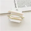 3 Adet / takım Inci Metal Saç Klip Hairband Tarak Bobby Pin Barrette Firkete Headdress Aksesuarları Güzellik Styling Araçları