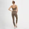 Frauen Trainingsanzüge Sport Yoga Set Nahtlose Gym Set Crop Top Bh Pad Elastische Hohe Taille Yoga Hose Yoga Outfit Fitness sets Gym Kleidung