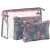 DesignerBrand Logo PVC Women039s Cosmetic Bags Potable 3pieces Set Storage Cases Waterproof Zipper Pencil Bag Mini Makeup Bag5580642