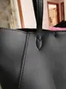 여자 클래식 브랜드 가죽 어깨 어깨 검은 가방 여자 자물쇠 토트 대용량 핸드백 43*28*17cm