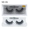 2020 DHL Bezpłatne 3D Mink rzęsy Norek fałszywe rzęsy Soft Natural Grube Fake Eyelashes 3D Eye Lashes Extension 20 Style