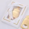 Gold Bottle Opener Baby Douche Rendez-vous pour invitation à nourrir bouteille ouvertures de bière de mariage Faveurs de cuisine Bar Faveurs cadeaux DBC BH3496