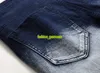 2019 Nouveau Hommes Vintage moto Jeans styliste Hommes Pantalons Hommes Trou élastique Badge Pantalons personnalisés Jeans Hommes Mode Deux Couleurs