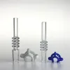 10mm 14mm 18mm Quartz Tips Drip Tester Straw Tube Tip Hookah for Mini Nector Collector Kits Male Female Smoking Nail