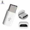 300PC / Lot USB3.1 Typ C Kabel Micro USB Kvinna till Type-C Manadapter USB-C laddare växlare för Xiaomi 5 5S MI5 MI4C Huawei P9 Plus Letv 2