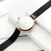 Shengke Женский кварцевые наручные часы Ultra Thin платье Часы для дам серебро черный ремешок из нержавеющей стали шкалы аналога Складной пряжка