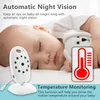 Top Quality Wireless Video Färg Baby Monitor Night Vision Baby Säkerhetskamera V601 Temperatur Baby Eletronica