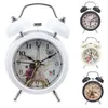 Sveglia Decorazioni per la casa Ticchettio Retro Vintage Doppia campana Scrivania Comodino Sveglia in metallo 4 colori Accessori decorativi per orologio antico