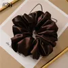 16pcs 665039039 large satin Women hair scrunchies French grace Smooth Silk Big Size Bobble Hair Scrunch High Quality Silk7950558