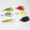 Trailer Bladed Swim Jigs 7cm 10g Gonna in gomma per barba Chatter Baits Spinner Fishing Lure con gancio singolo affilato