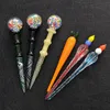 3 Style vax dab verktyg färgglada glas dabber vaxolja verktyg dab stick carving verktyg nagel för rörbong