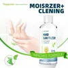 50ml Portátil 75% de álcool descartáveis ​​Mãos-Free Hand Sanitizer de água de desinfecção Hand Wash Gel Limpa
