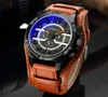 CRRJU New Top Mens Leather Strap Watch Waterproof Casual Quartz Wristwatch for Men Relogio Masculino