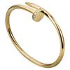 Braccialetti per polsini per unghie Braccialetti in rame per donna Gioielli Pulsera in oro Bracciale a vite in acciaio inossidabile Pulseiras Femininas