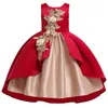 Nouveau concours de fleur robe enfants vêtements enfants vêtements entières robes de fille de fleur de fête broderie mariage8791496