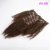 120g loira omber brasileira pu madeiras sem costura clips em linha reta cutícula alinhada remy virgem humana cor natural cor castanha extensões