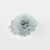 4CM 1.5" Small Chiffon Fabric Flower For Hair Accessories Artificial Flowers Dress Wedding Bouquet Decoration