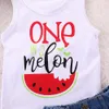 Ins Summer Baby Girls Set Kids Letters Vest Tops + Jeans Shorts 2pcs Set Children Outfits 14786