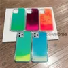 빛나는 액체 하드 PC 백 소프트 TPU 엣지 케이스 For iPhone 11 Pro Max XS Max XR X 8 7 Plus Quicksand Cover