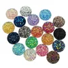 200pcs 812mm Flatback Resin Druzy Round Cabochons Cameo For Charms Pendant Bracelet Jewelry DIY Making Accessory Findings5201330