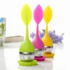 Tea Infuser Tools Leaf Silicone With Food Grade Make Tea Bag Filter 6 Colors Stainless Steel Tea Strainers LX5610