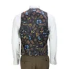 Heren 3-delig Visgraat Tweed Pak in Bruin Retro Peaky Blinders Style Getailleerde Man SuitsJacket Broek vest 194x