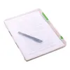 A4 Transparent förvaringslåda Clear Plastic Document Paper Filling Case File PP Office Organizer Invisible Storage Cases Bucklade