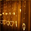 Decoração Festival do dia do casamento LED amo a lâmpada Cortina Waterproof penduradas luz amam a corda Lanterna Romântico Luz Decoração dos Namorados
