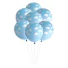 12 "ballons en latex bleu nuage blanc Standard mariage douche nuptiale enterrement de vie de jeune fille fête d'anniversaire ballon de douche de bébé