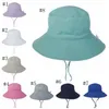 Enfants Seau Chapeau Respirant Enfants Fille Soleil Chapeaux À Séchage Rapide Garçons Plage Caps Crème Solaire Pêcheur Cap Mode 16 Modèles DW5186